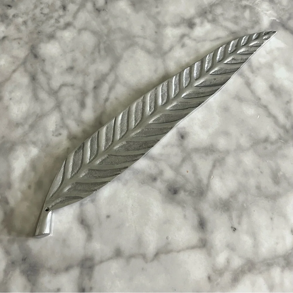 Crate&Barrel Silver Metal Incense Holder